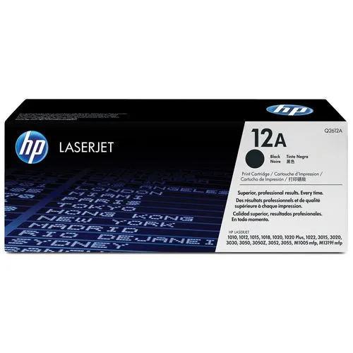 Toner HP Q2612a Nº12a Negro 2.000pag