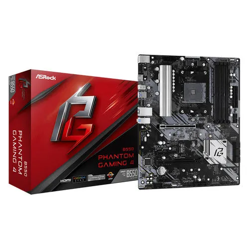 Placa Asrock B550 Phantom Gaming 4 AMD AM4 4ddr4 6sata3 Usb3.2 ATX