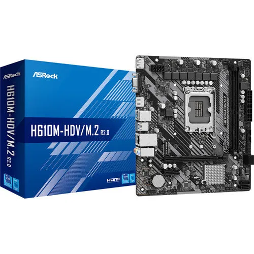 Placa Asrock H610m-hdv/m.c R2,0 Intel1700
