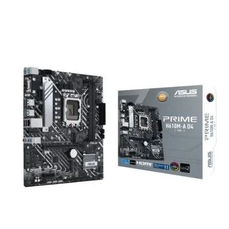 Placa Asus Prime H610m-a D4-csm Intel1700 2ddr4 HDMI Pcie3.0 4sata3 Usb3.2 Matx - foto 2
