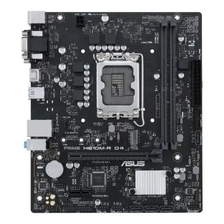 Placa Asus Prime H610m-r D4 Intel1700 2ddr4 HDMI Pcie3.0 4sata3 Usb3.2 Matx (caja Blanca) - foto 2