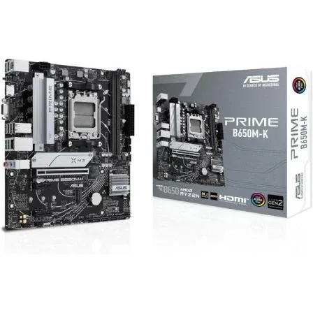 Placa Asus Prime B650m-k AMD AM5 2ddr5 Hdmi/vga Pcie4.0 4sata3 Usb3.2 M-atx - foto 2