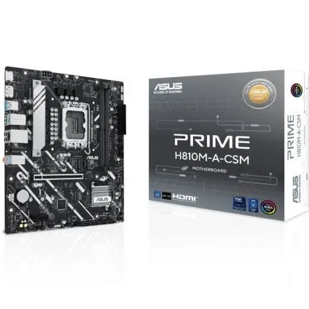 Placa Asus Prime H810m-a-csm Intel1851 2ddr5 Hdmi/displayport Pcie4.0 4sata3 Usb3.2 Matx - foto 2