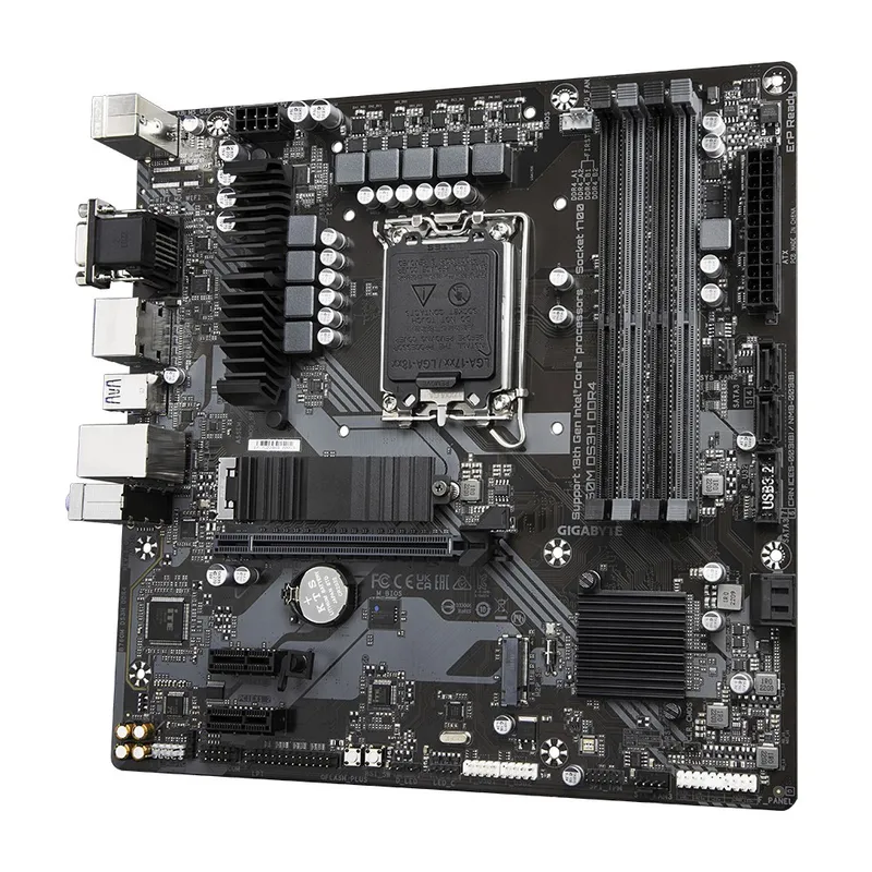 Placa Gigabyte B760m Ds3h DDR4 Intel1700 4ddr4 DMI Pcie4.usb3.2 Matx - foto 3