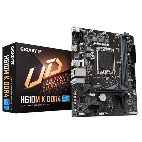 Placa Gigabyte H610m K DDR4 1.0 Intel1700 2ddr4 Pcie4.0 2sata3 Usb3.2 M-atx