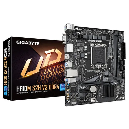 PLACA GIGABYTE H610M S2H V3 DDR4 (rev. 1.0) INTEL1700 2DDR4 HDMI PCIE4.0 4SATA3 USB3.2 MATX