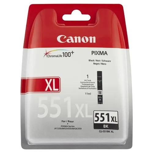 Tinta Canon Cli-551xlbk Negro Alta Capacidad