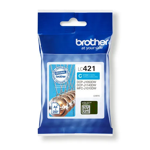 Tinta Brother Lc-421 Cian