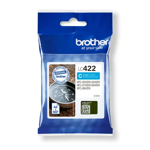 Tinta Brother Lc422c Cian