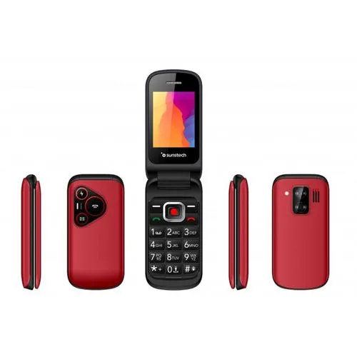 Telefono Movil Sunstech Celt24 2.4" 4G Boton Sos/teclado 1000MAH Dual SIM Rojo