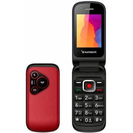 Telefono Movil Sunstech Celt24 2.4" 4G Boton Sos/teclado 1000MAH Dual SIM Rojo - foto 2