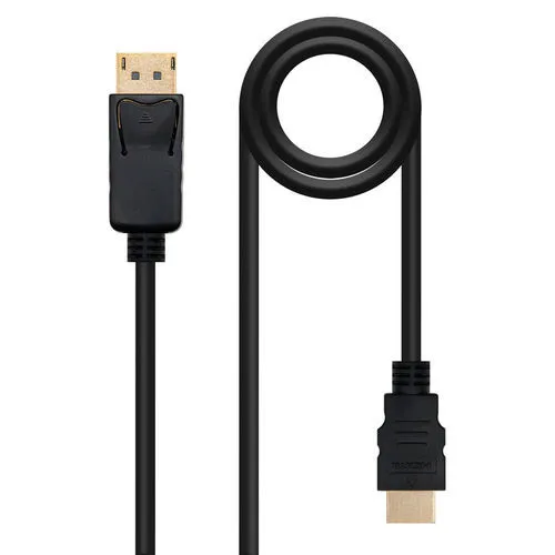 Nanocable Conversor Nano Cable Displayport/m - Hdmi/m 2.0m Negro
