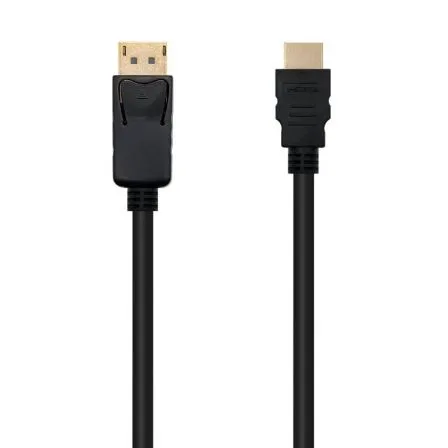 Cable Video Nano Cable Displayport A HDMI Dp/m - Hdmi/m 1.5m Negro - foto 2