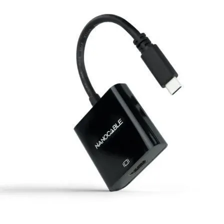 Nanocable Conversor Nano Cable Usb-c - HDMI 4K 0.15m Negro - foto 2