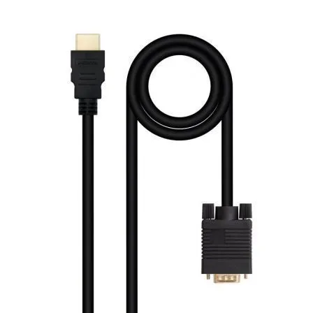 Nanocable Cable Conversor Nano Cable Hdmi/m - Vga/m 1.8m Negro - foto 2