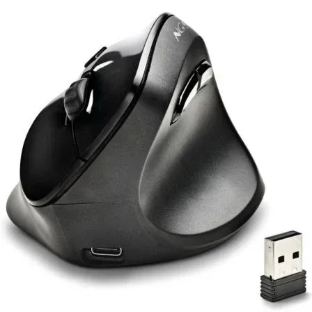 Raton NGS EVO Moksha Inalambrico Negro Vertical - foto 2
