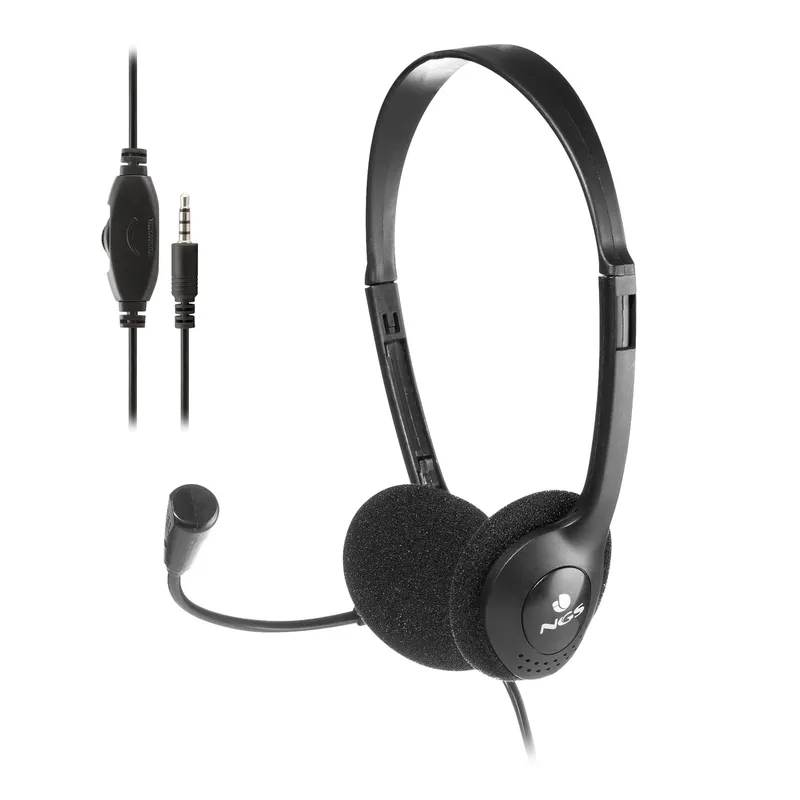 Auriculares C/microfono NGS Ms103max Jack 3.5mm Negro - foto 3