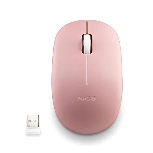 Raton NGS FOG PRO 1000DPI Inalambrico Rosa