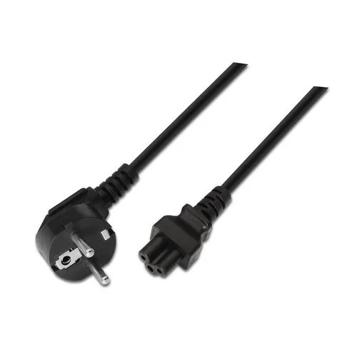 Cable Alimentacion Aisens Cable Trebol Cee7 Acodado/m - C5/h 1.5m Negro