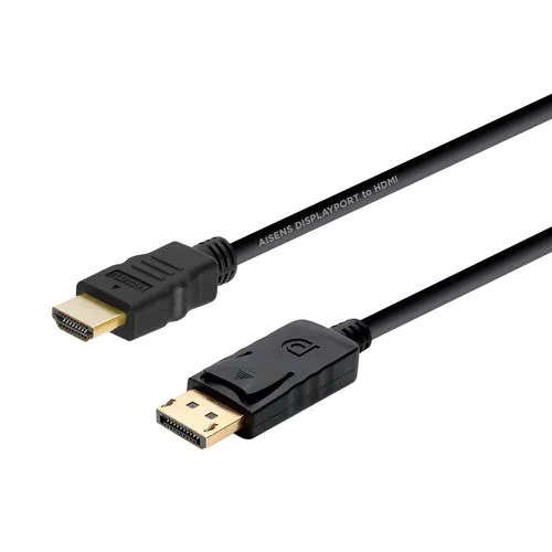Cable Conversor Aisens Displaport/m - Hdmi/m 2.0m Negro