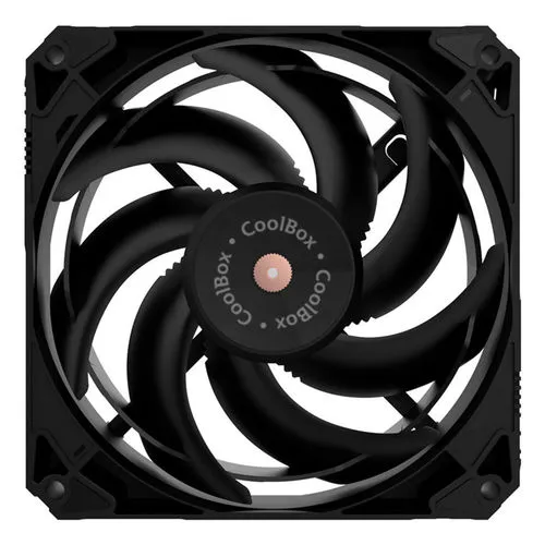 Ventilador 12CM Coolbox V12 PWM Negro