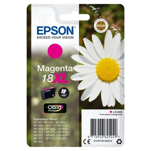 Tinta Epson C13t18134012 Nº 18XL Magenta