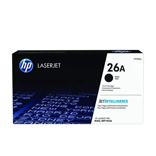 Toner HP Cf226a Nº26a Negro 3.100pag