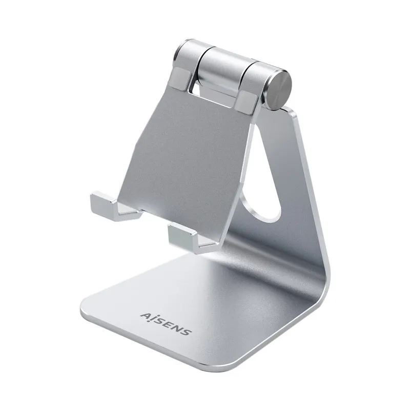 Soporte Tablet Smartphone Sobremesa M Ajustable (1 Pivote)aisens Plata Ms1pm-081
