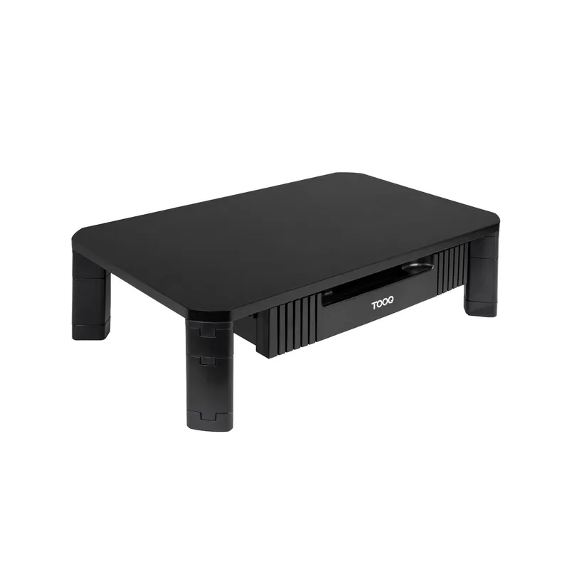 Soporte DE Mesa Multiusos Elevador CON Cajon Negro Tooq Tqmmpd02