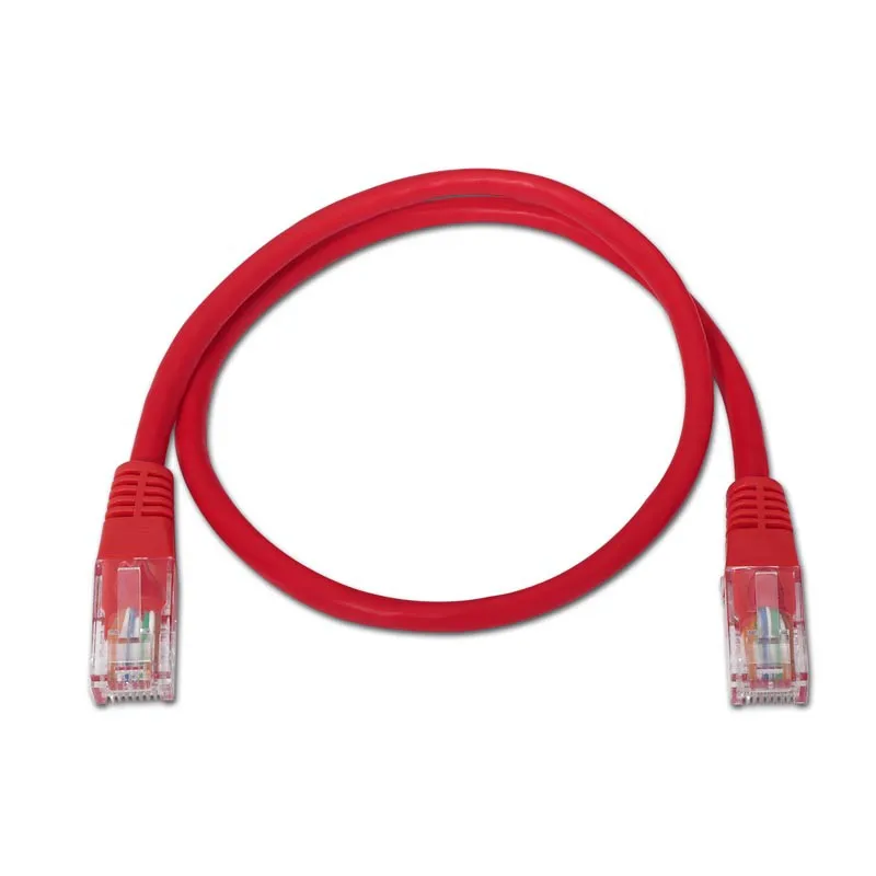 Cable RED Latiguillo RJ45 Cat.5e UTP Awg24 Rojo 2.0 M Nanocable 10.20.0102-r