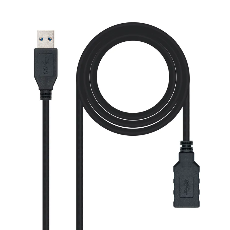 Cable USB 3.0 Tipo Am-ah Negro 3.0 M Nanocable 10.01.0903-bk - foto 2