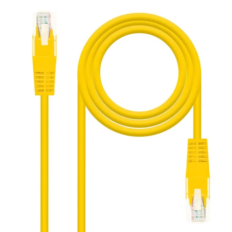 Nanocable Cable RED Latiguillo RJ45 Cat.6 UTP Awg24 Amarillo 25 CM 10.20.0400-l25-y