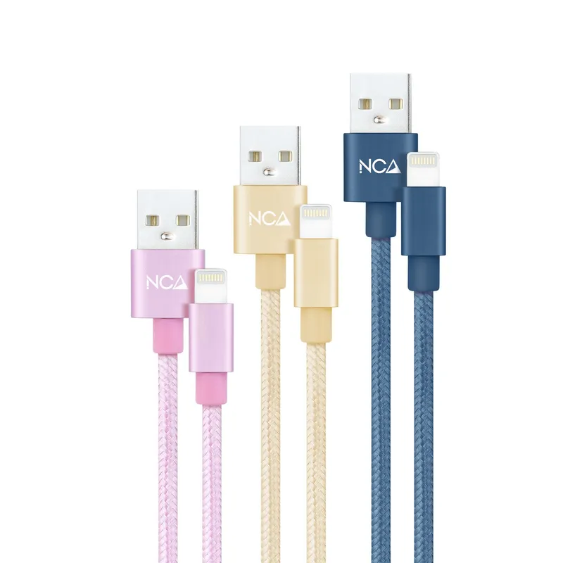 Cables Lightning A USB A/m Ro-do-az Mallado 1M Nanocable 10.10.0401-co2