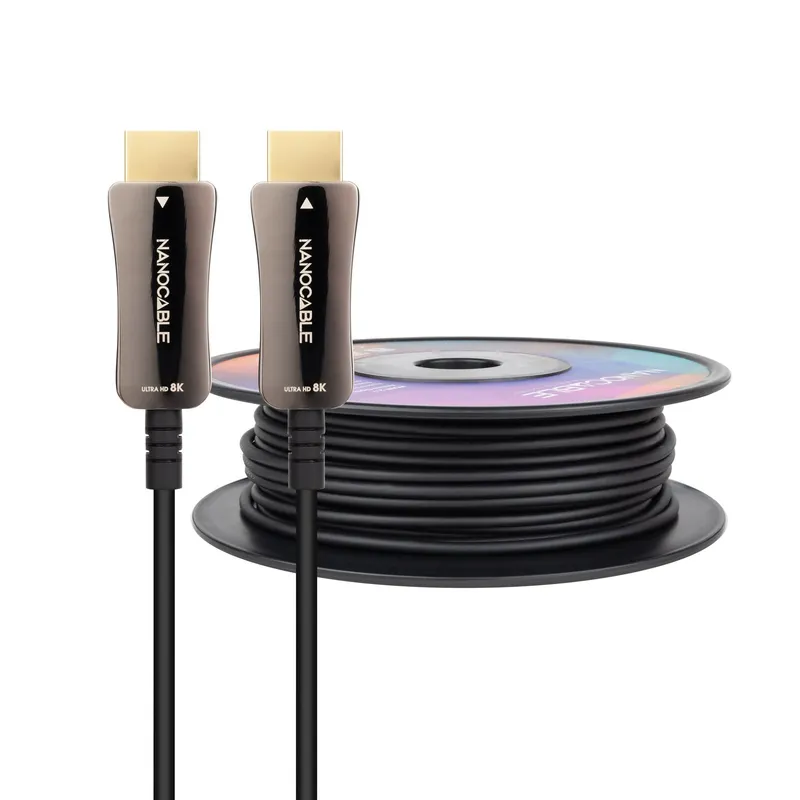 CABLE HDMI V2.1 AOC 8K 60HZ 4K 120HZ 48Gbps 50 M NANOCABLE 10.15.2150