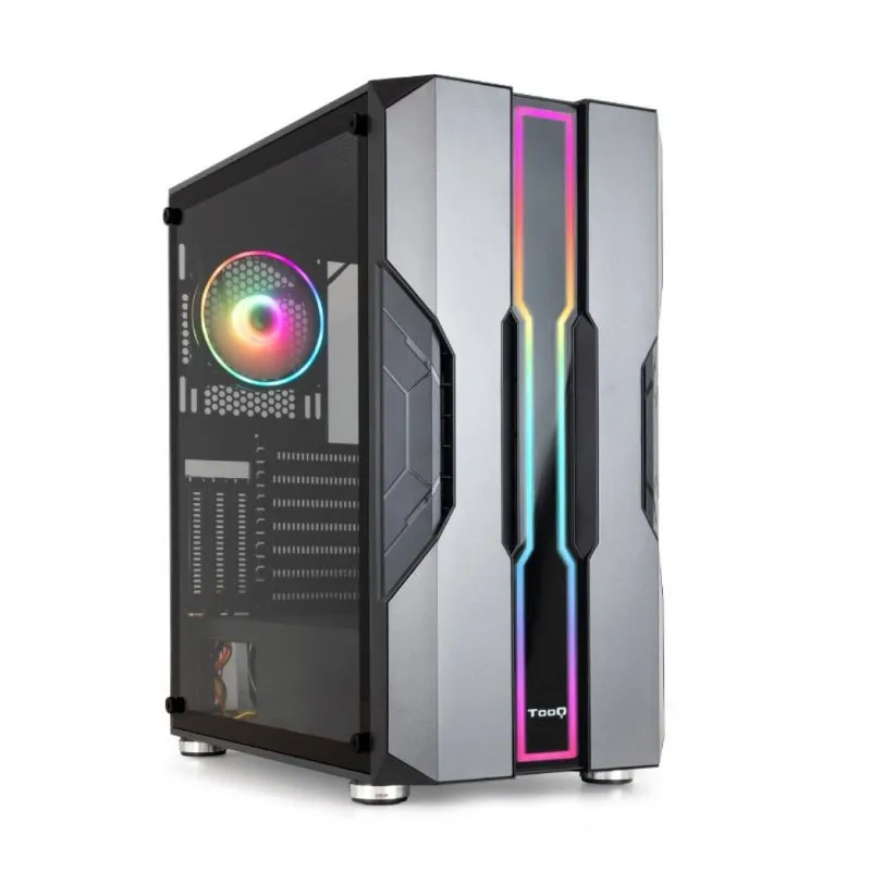Caja Semitorre Gaming Tqgcc103-b Nightcity Negra Tooq Tqgcc103-b