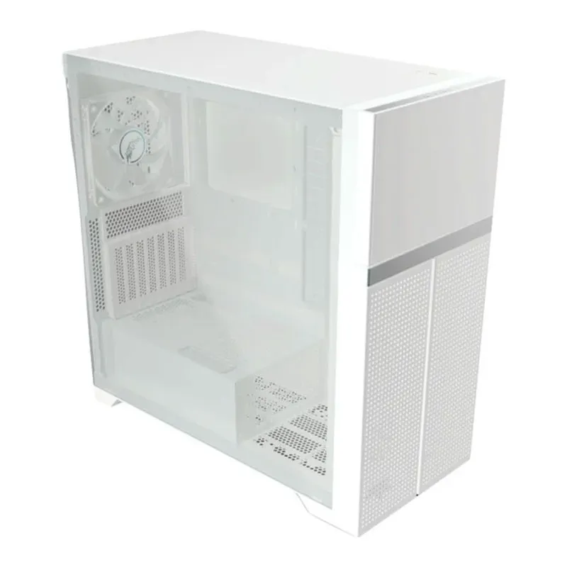 Caja ATX Semitorre Valkyrie Vk02 LITE Cristal Templado Blanca