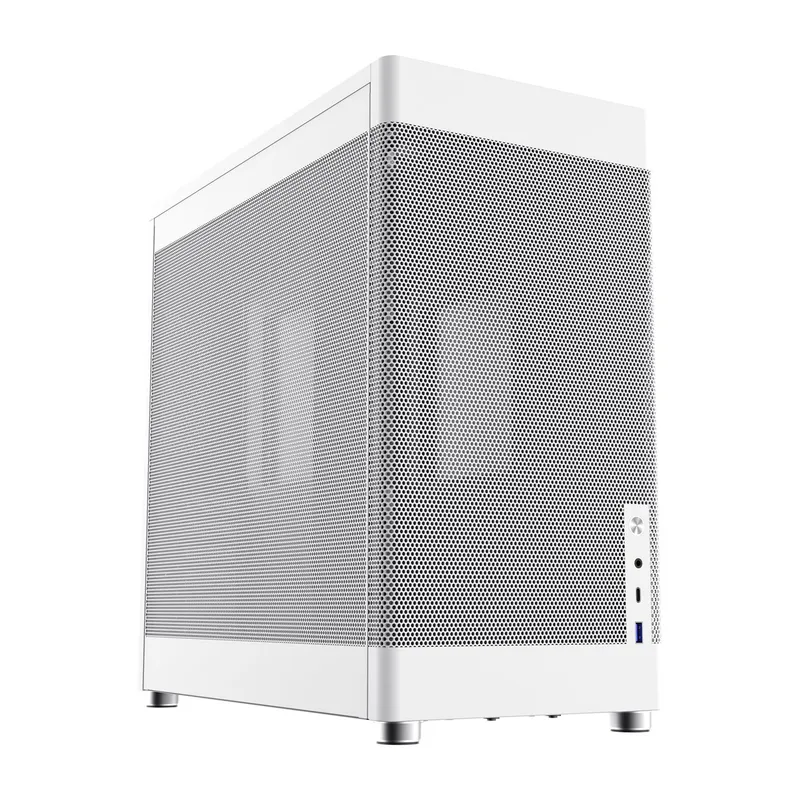 Caja ATX Semitorre Coolbox Mp1(sin Fuente)full Mesh Blanca Coo-cha-mp1-0