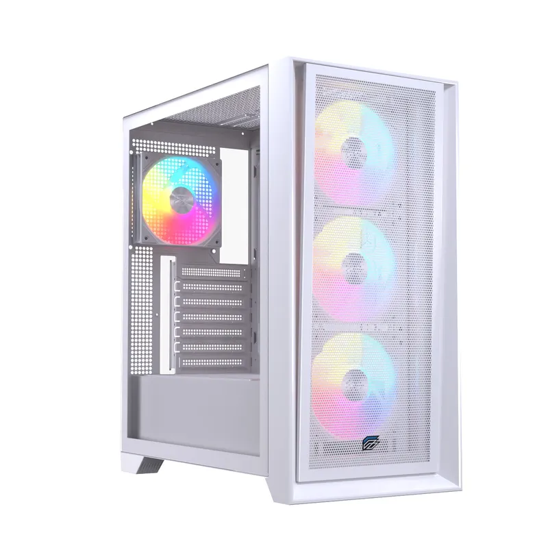 Caja ATX Semitorre Einarex P600 RGB 4 Fans Blanca Excs-pl-600r-w