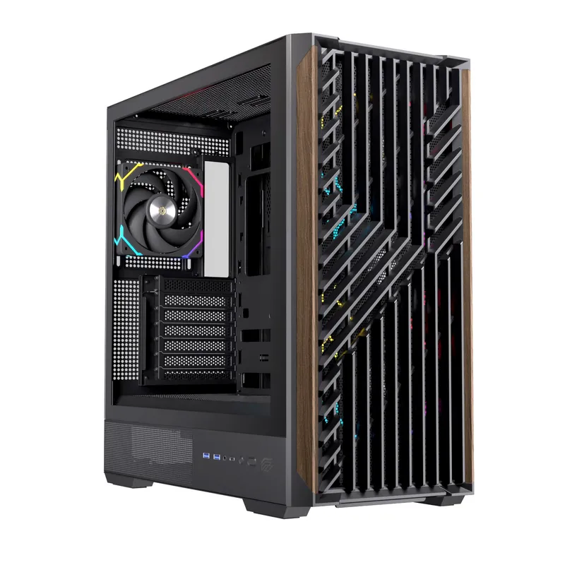 Caja ATX Semitorre Einarex P800 RGB 4 Fans Negra Excs-pl-800r-b