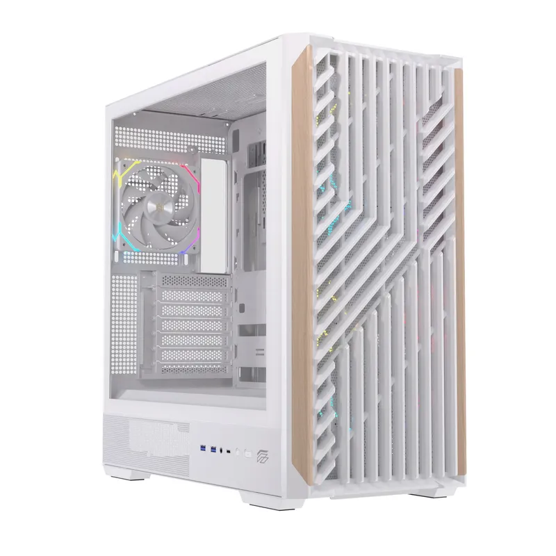 Caja ATX Semitorre Einarex P800 RGB 4 Fans Blanca Excs-pl-800r-w