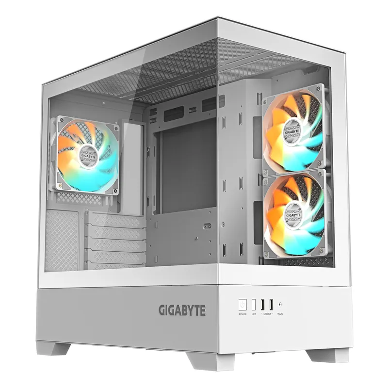 Caja Micro-atx Semitorre Gigabyte Aorus C201w ICE Panoramica Glass USB 3.0 Blanca