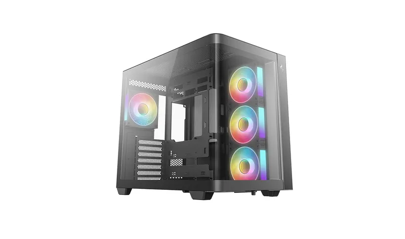 Caja ATX Semitorre Deepcool Cg530u 4F Cristal Temp Negra R-cg530u-bkaga4-g