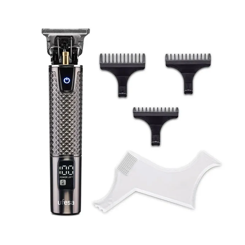 Pae Cortapelos Razor Fade Ufesa 60105931 Cuchilla EN Forma DE T 3 Peines Fijos