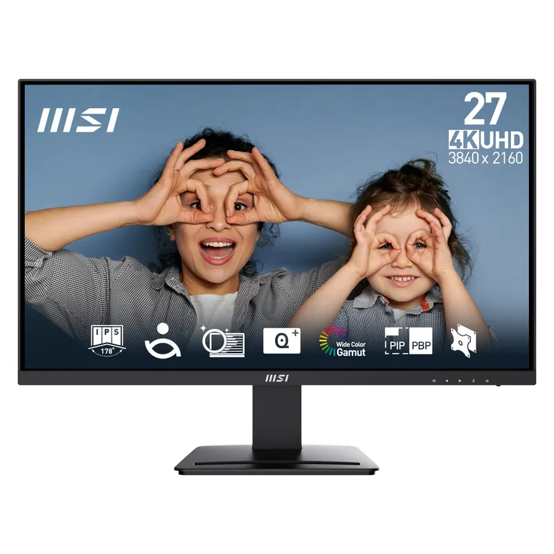 Monitor 27 MSI PRO Mp273u IPS 3840*2160 4K HDMI DP MM Negro