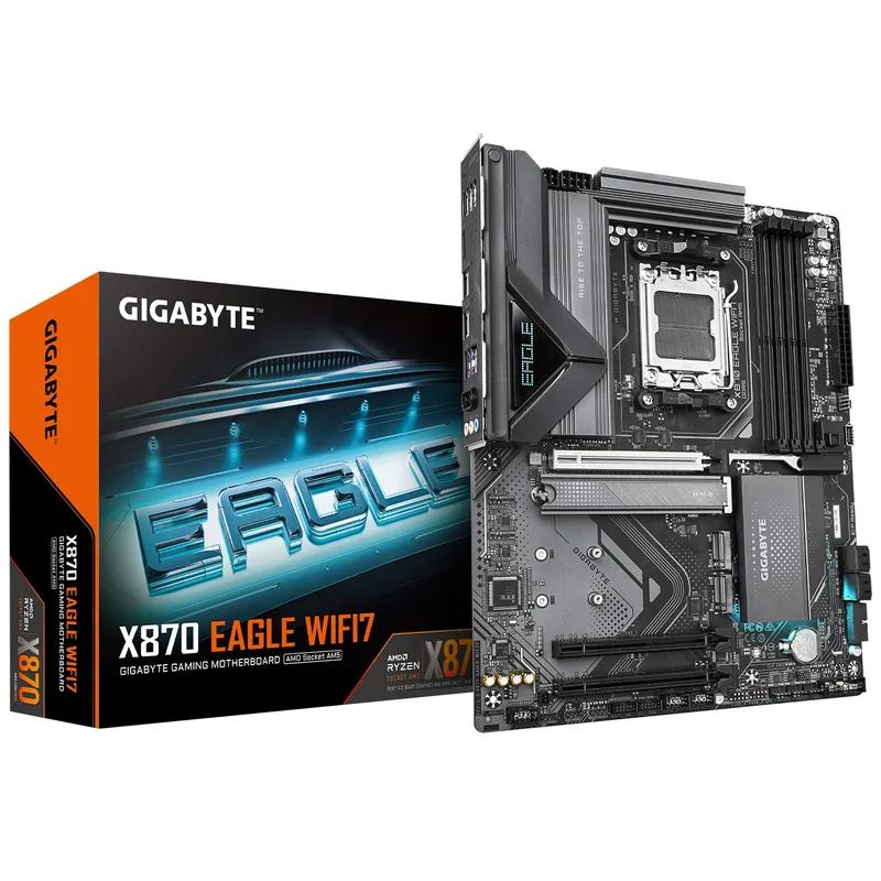 Pb AMD Sam5 Gigabyte X870 Eagle Wifi7 4drr5 HDMI Pcie5 SATA3 Usb3.2 ATX