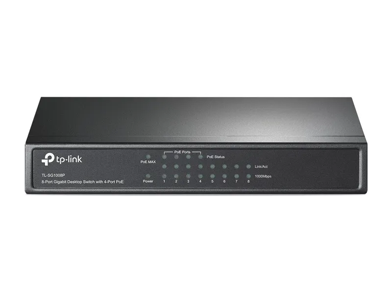 SWITCH TP-LINK 8P 10/100/1000 4PoE TL-SG1008P - foto 2