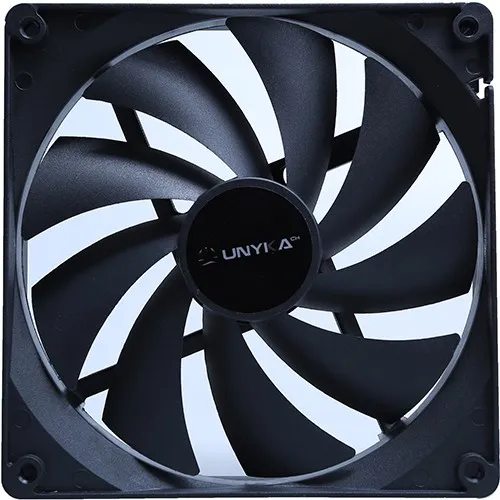 Ventilador Caja Adicional 14x14 Unyka Negro 51790
