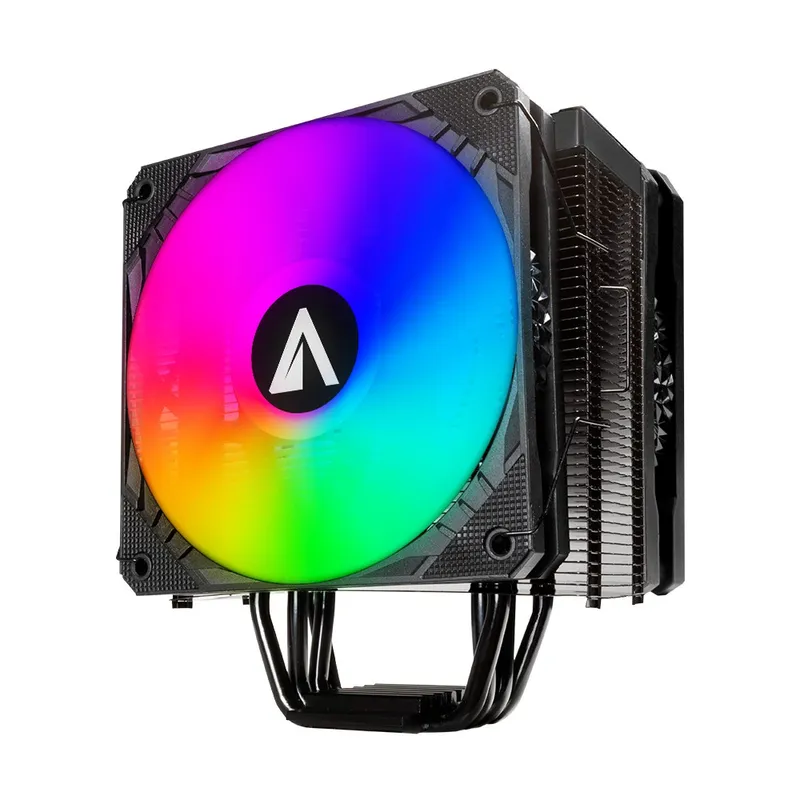Abysm Gaming Refrigeracion Aire CPU Snow IV Black Argb CPU AIR Cooler Four Heat Pipes Abysm