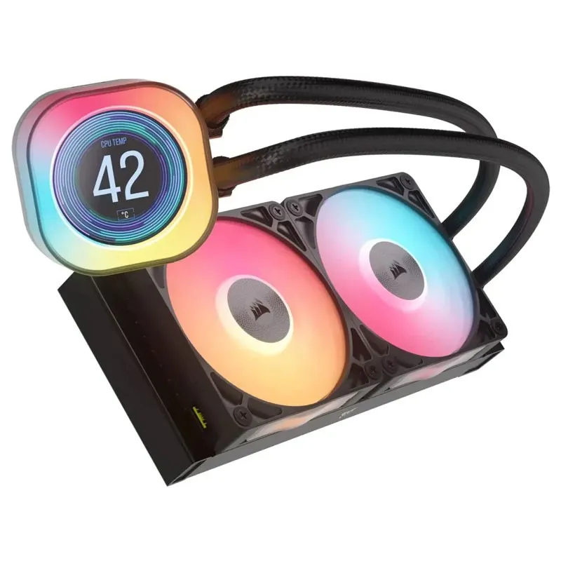 Refrigerador Liquido CPU Corsair Icuelink Titan240rx LCD AIO Black Cw-9061022-ww