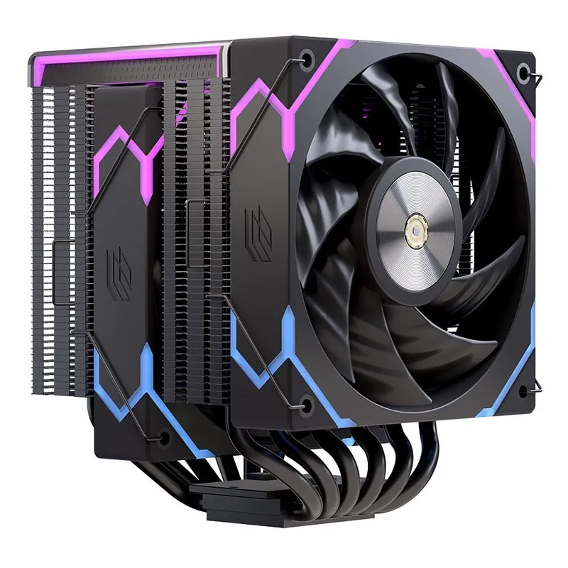 Refrigerador CPU Multizocalo Einarex Glide G300 120MM RGB Ventilad Doble Negro
